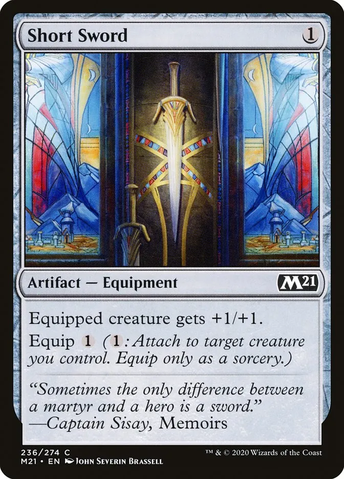 2020 Core Set 2021 Short Sword common #236 common card image