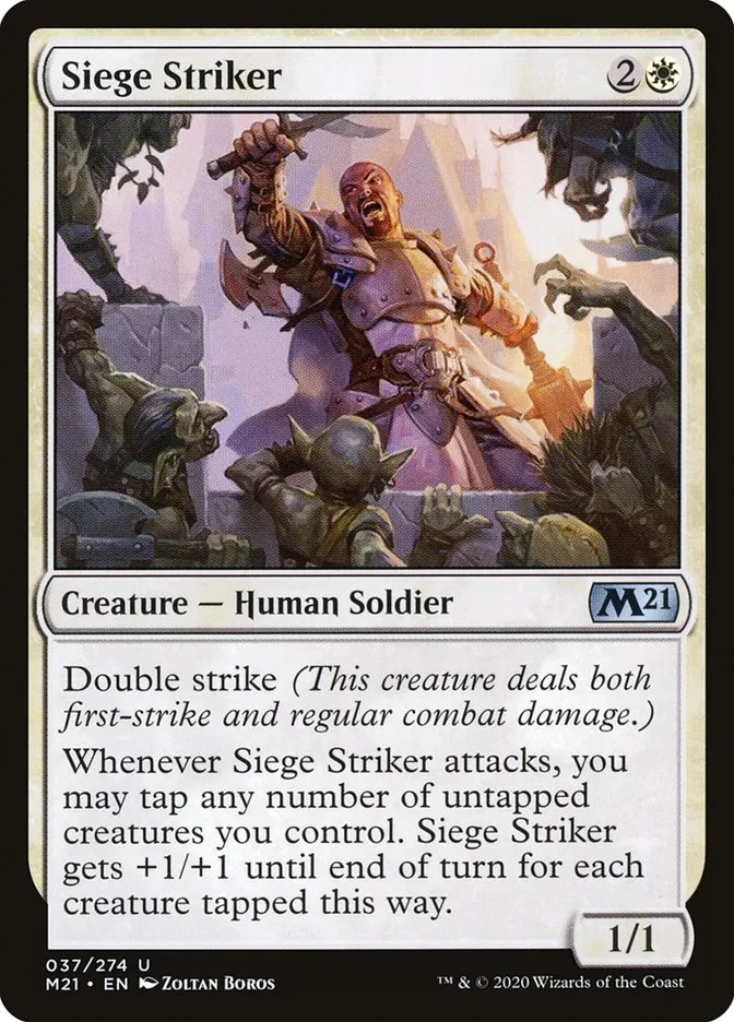2020 Core Set 2021 Siege Striker uncommon #37 uncommon card image