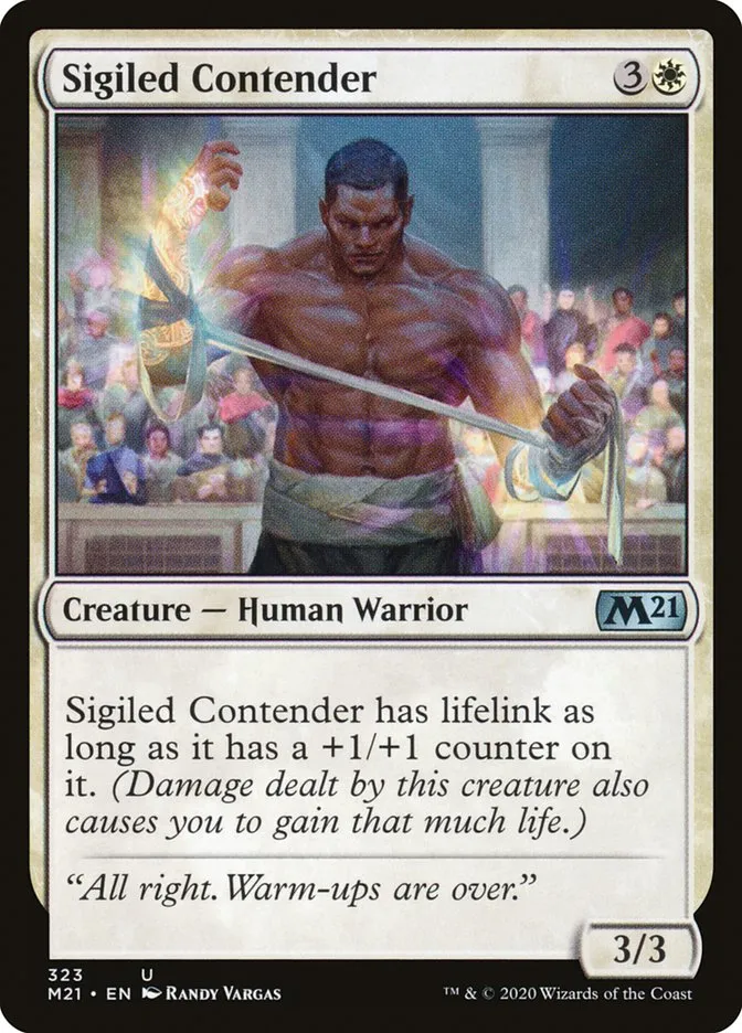 2020 Core Set 2021 Sigiled Contender uncommon #323 uncommon card image