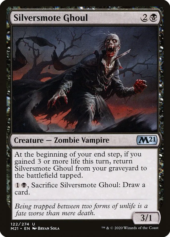 2020 Core Set 2021 Silversmote Ghoul uncommon #122 uncommon card image