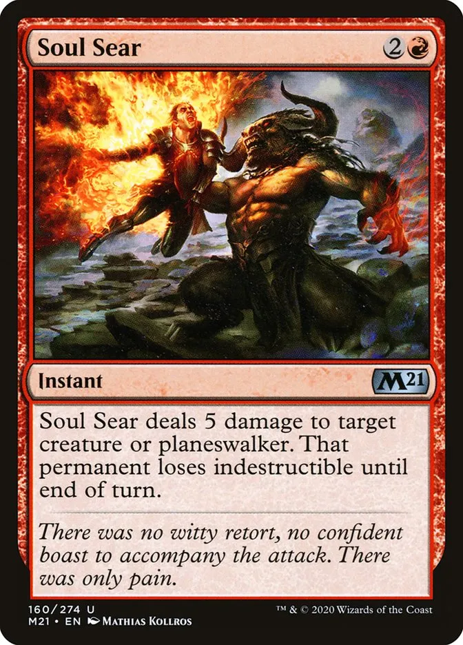 2020 Core Set 2021 Soul Sear uncommon #160 uncommon card image