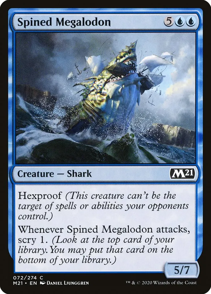 2020 Core Set 2021 Spined Megalodon common #72 common card image