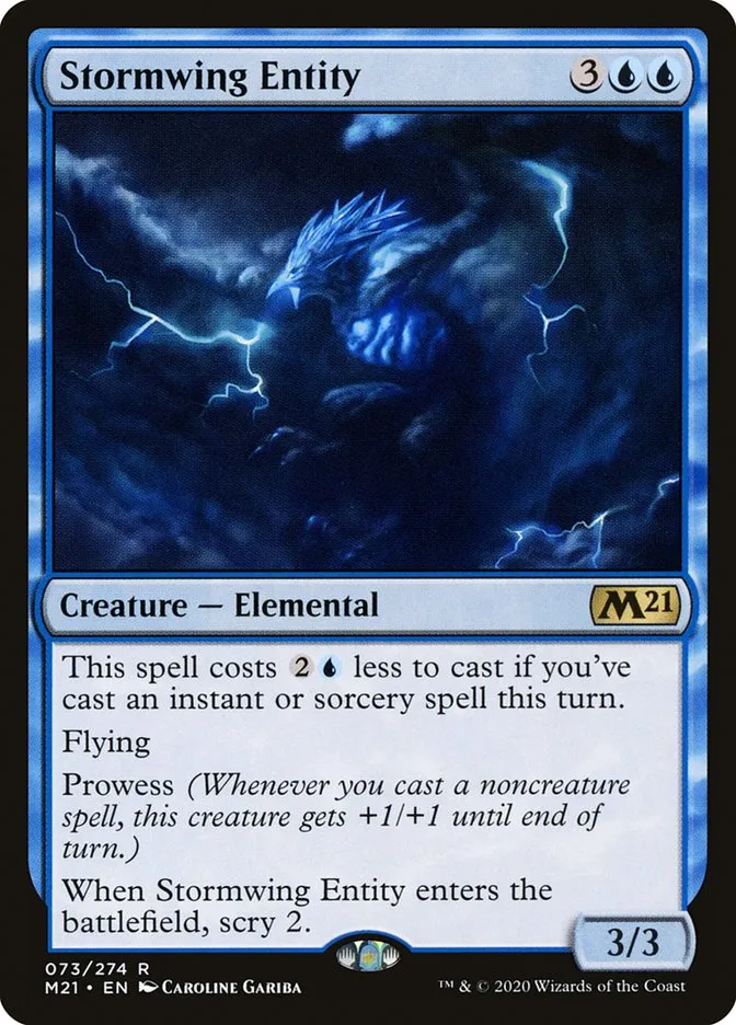 2020 Core Set 2021 Stormwing Entity rare #73 rare card image