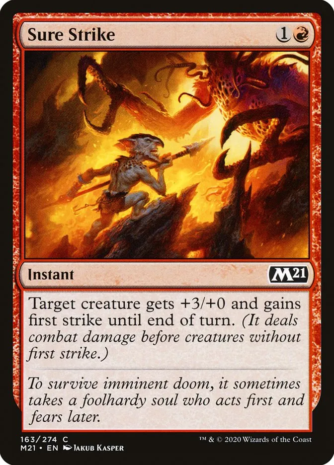 2020 Core Set 2021 Sure Strike common #163 common card image