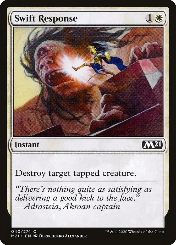 2020 Core Set 2021 Swift Response common #40 common card image