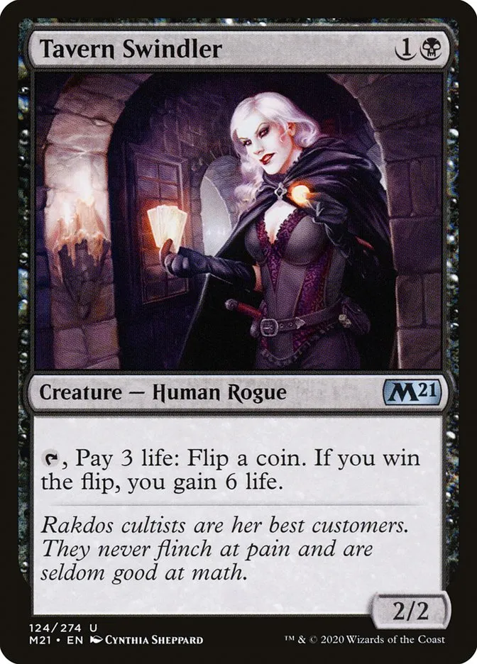 2020 Core Set 2021 Tavern Swindler uncommon #124 uncommon card image