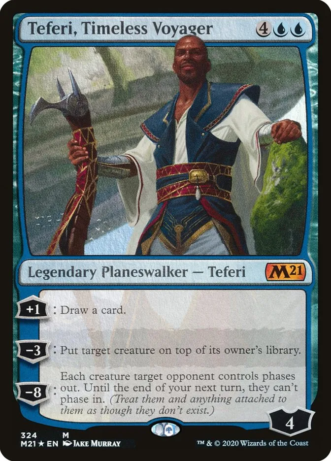 2020 Core Set 2021 Teferi, Timeless Voyager mythic #324 mythic card image