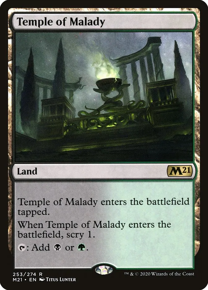 2020 Core Set 2021 Temple of Malady rare #253 rare card image