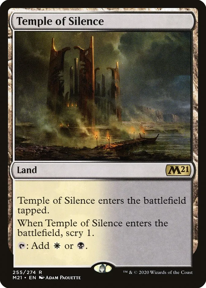 2020 Core Set 2021 Temple of Silence rare #255 rare card image