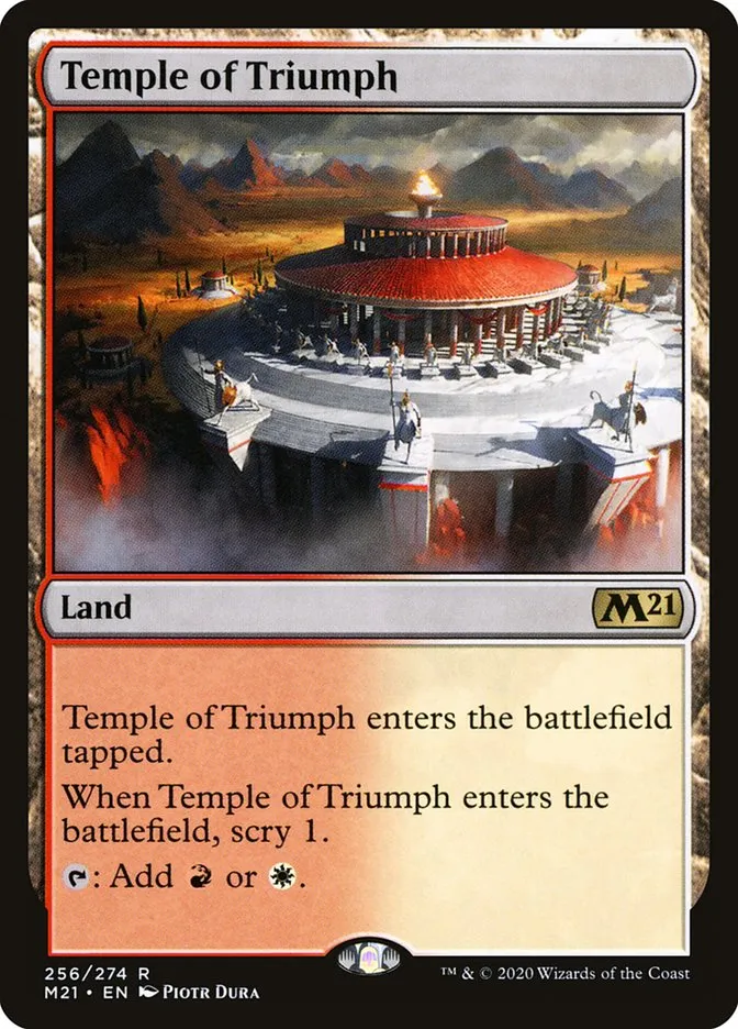 2020 Core Set 2021 Temple of Triumph rare #256 rare card image