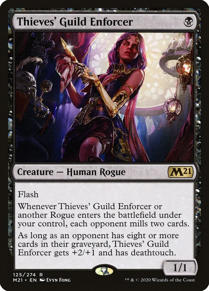 2020 Core Set 2021 Thieves' Guild Enforcer rare #125 rare card image