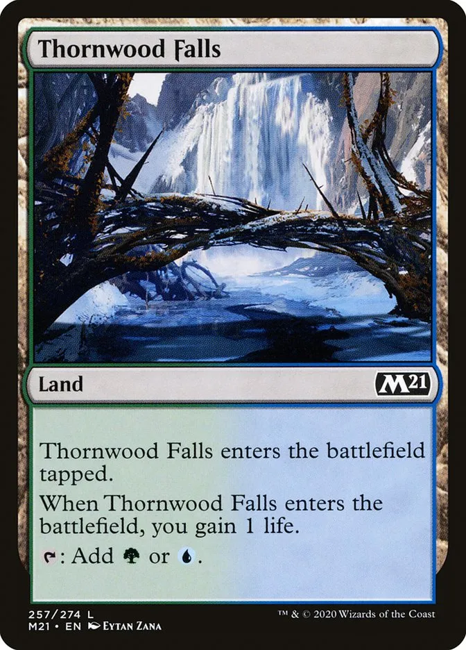 2020 Core Set 2021 Thornwood Falls #257 common card image