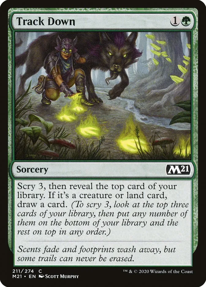 2020 Core Set 2021 Track Down common #211 common card image