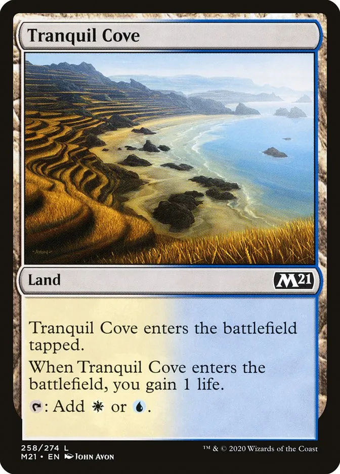 2020 Core Set 2021 Tranquil Cove common #258 common card image