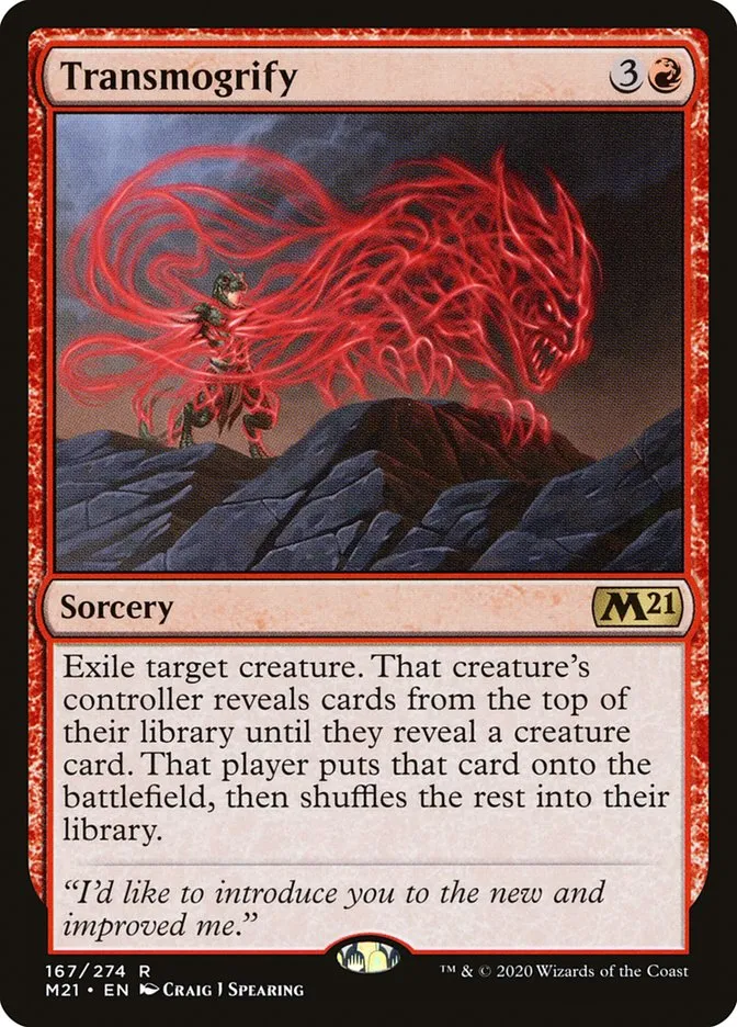 2020 Core Set 2021 Transmogrify rare #167 rare card image