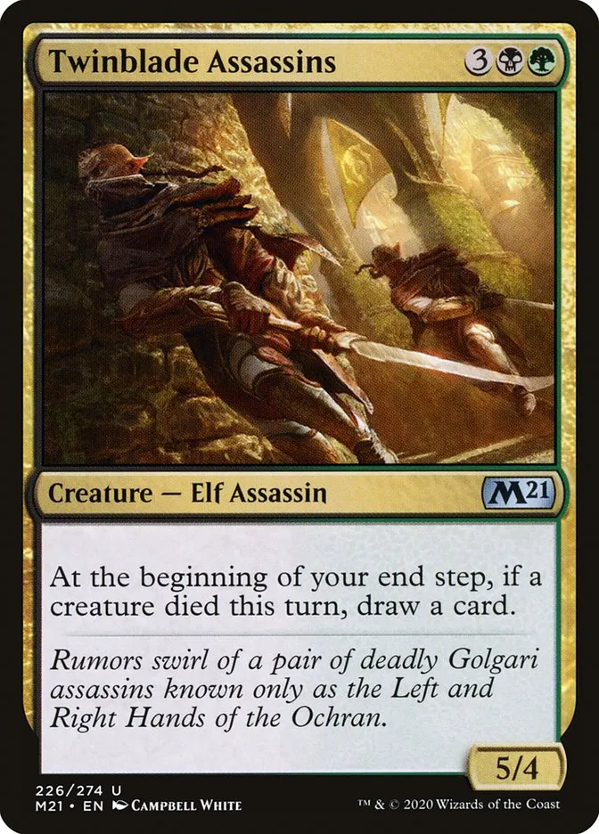 2020 Core Set 2021 Twinblade Assassins [Foil] uncommon #226 uncommon card image