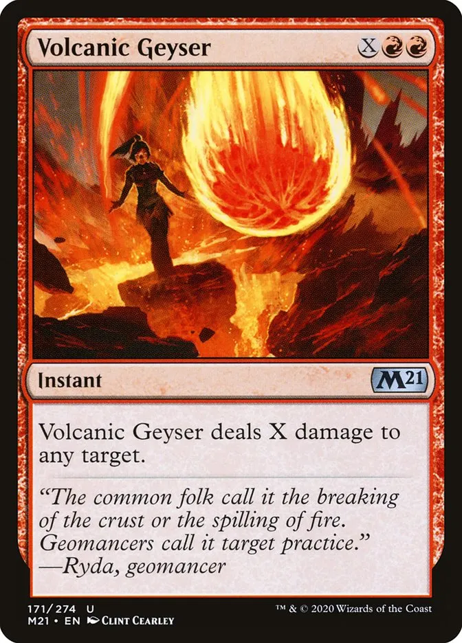 2020 Core Set 2021 Volcanic Geyser uncommon #171 uncommon card image