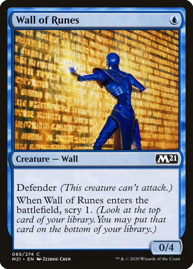 2020 Core Set 2021 Wall of Runes #85 common card image