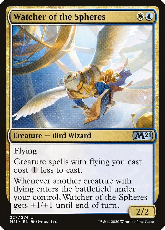 2020 Core Set 2021 Watcher of the Spheres #227 uncommon card image