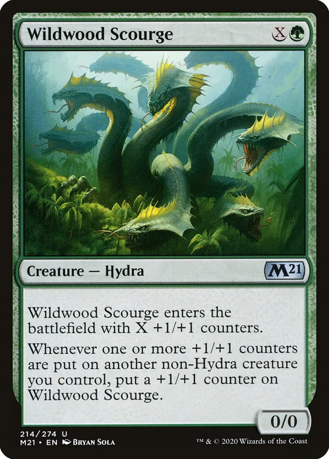 2020 Core Set 2021 Wildwood Scourge #214 uncommon card image