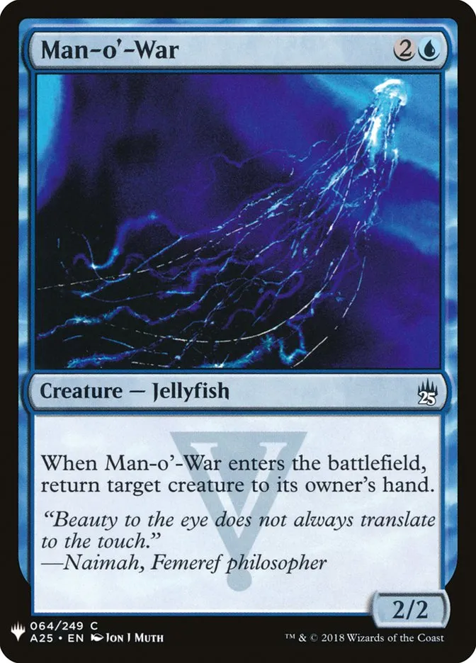 2020 The List Man-o'-War #A25-64 common card image