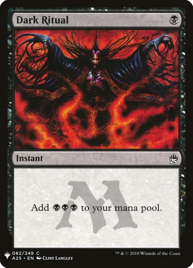 2020 The List Dark Ritual #A25-82 common card image
