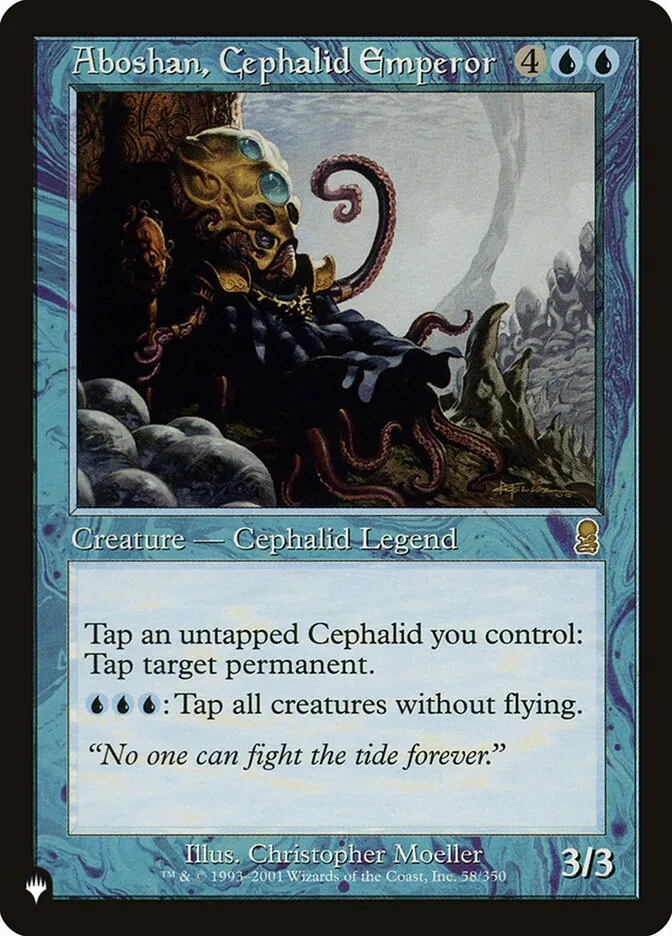 2020 The List Aboshan, Cephalid Emperor #ODY-58 rare card image