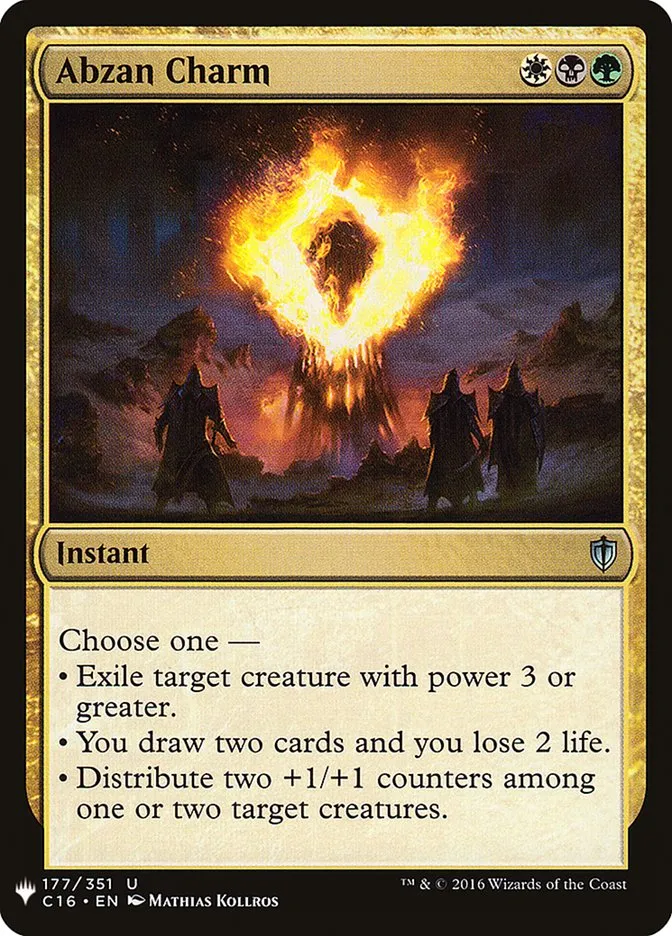 2020 The List Abzan Charm #C16-177 uncommon card image