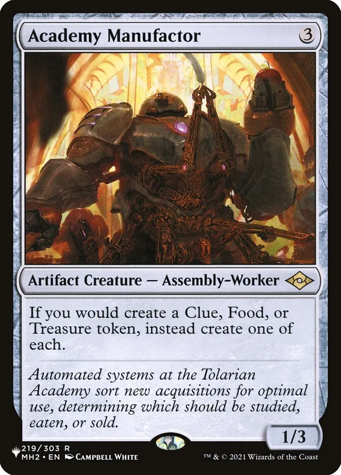 2020 The List Academy Manufactor #MH2-219 rare card image