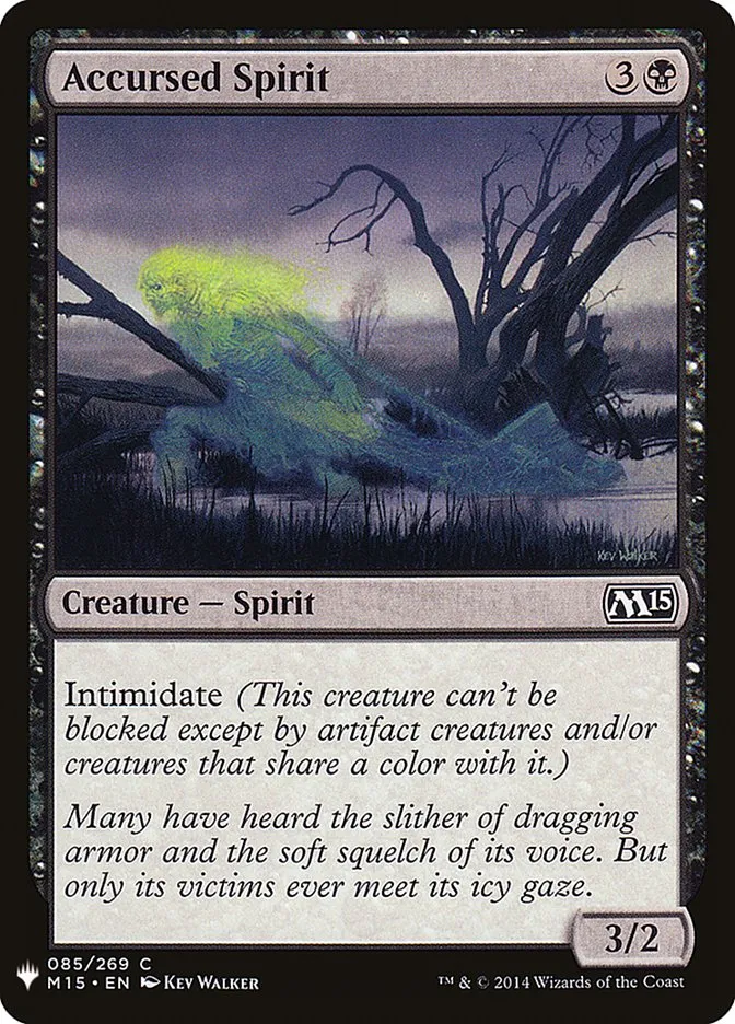 2020 The List Accursed Spirit #M15-85 common card image