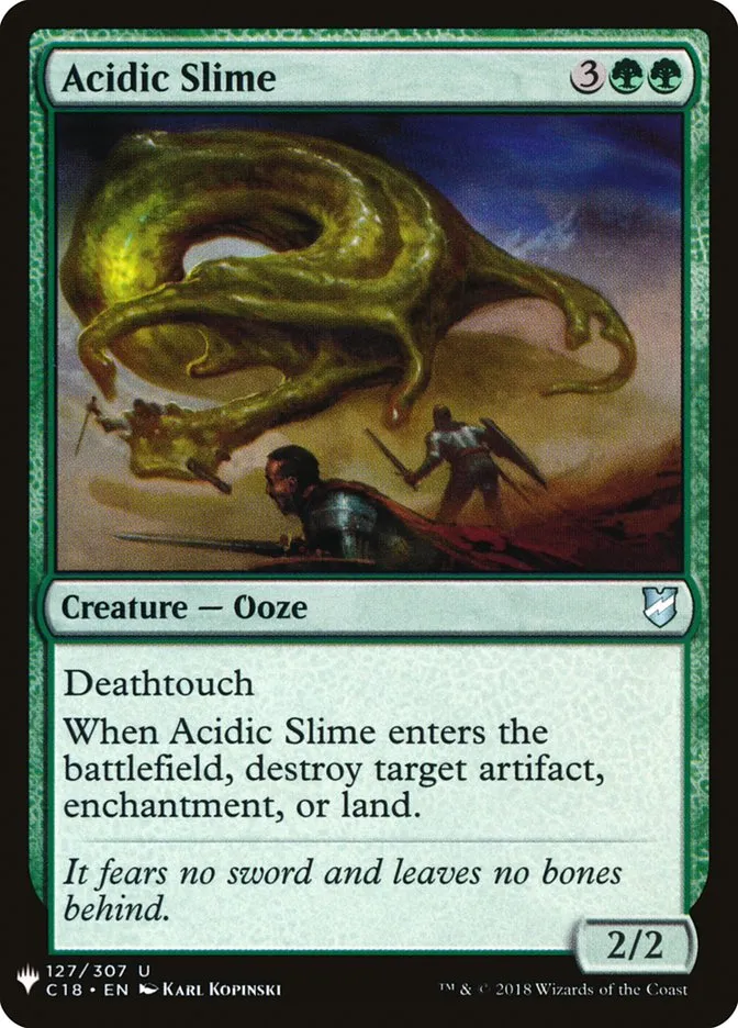 2020 The List Acidic Slime #C18-127 uncommon card image