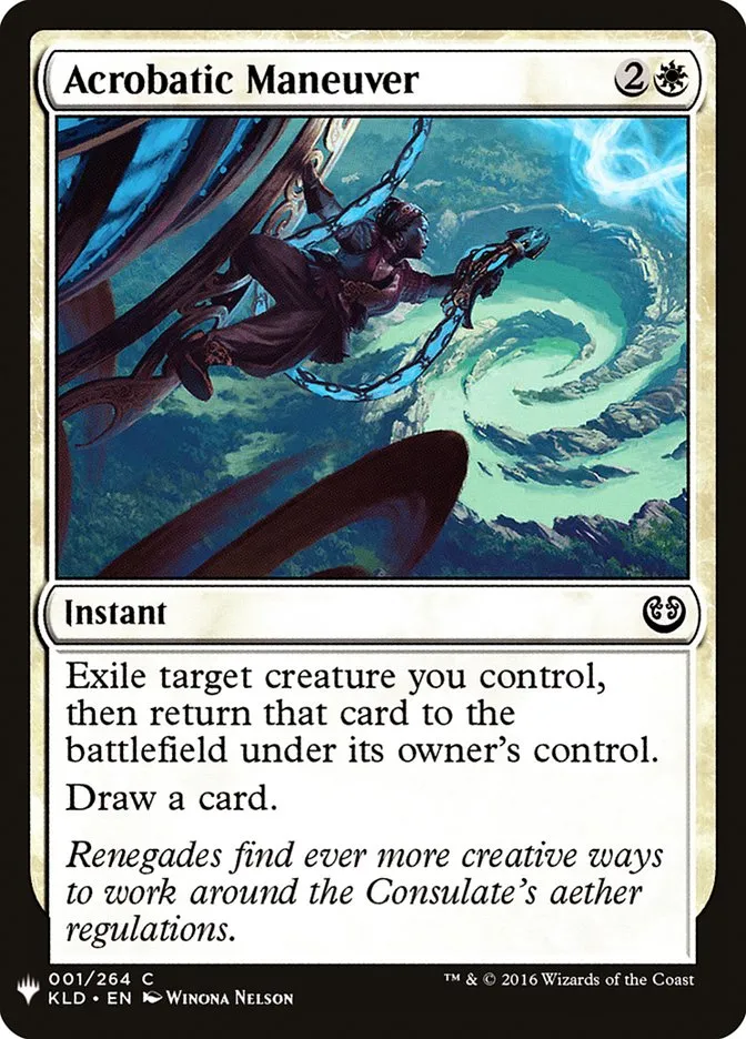 2020 The List Acrobatic Maneuver #KLD-1 common card image