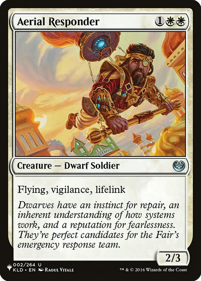 2020 The List Aerial Responder #KLD-2 uncommon card image