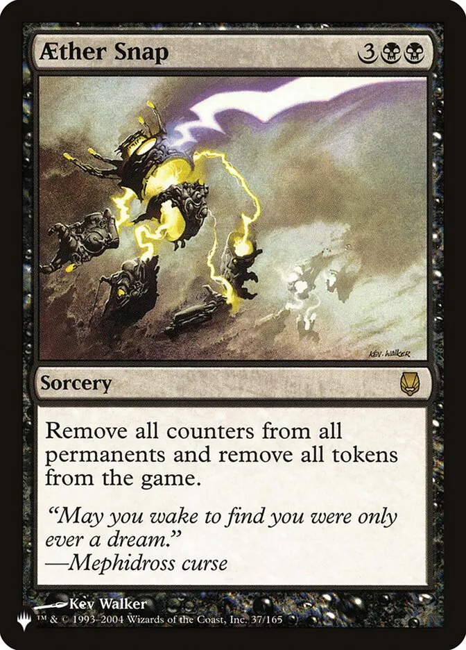 2020 The List Aether Snap rare #DST-37 rare card image