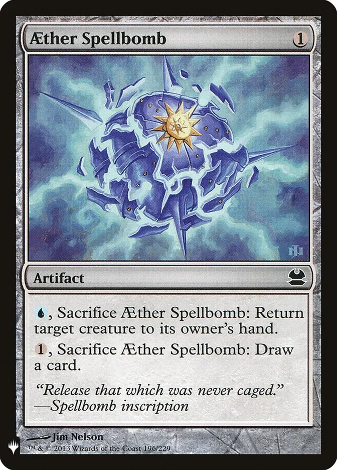2020 The List Aether Spellbomb common #MMA-196 common card image