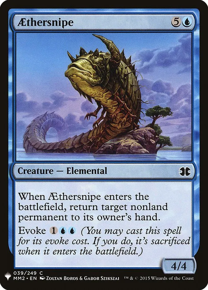 2020 The List Aethersnipe common #MM2-39 common card image