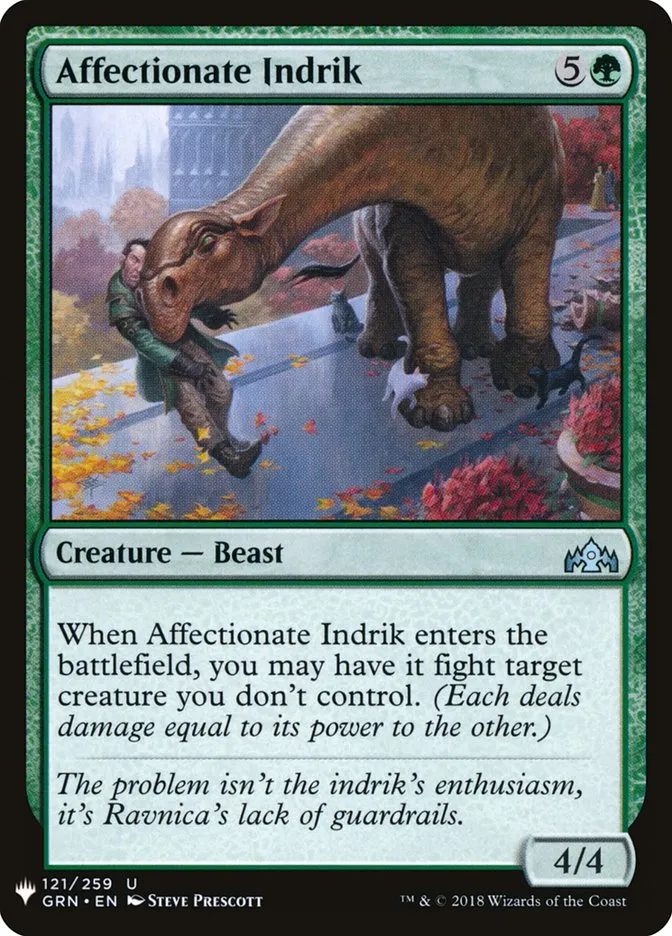 2020 The List Affectionate Indrik uncommon #GRN-121 uncommon card image