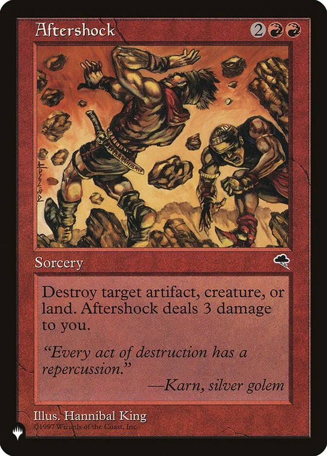 2020 The List Aftershock common #TMP-160 common card image