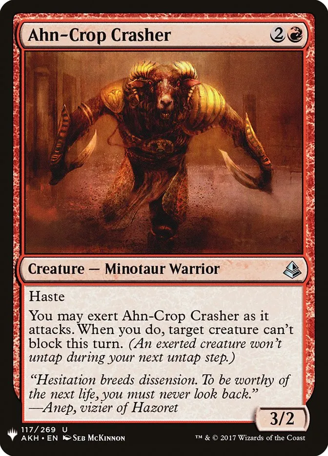 2020 The List Ahn-Crop Crasher #AKH-117 uncommon card image