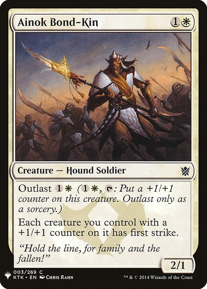 2020 The List Ainok Bond-Kin #KTK-3 common card image