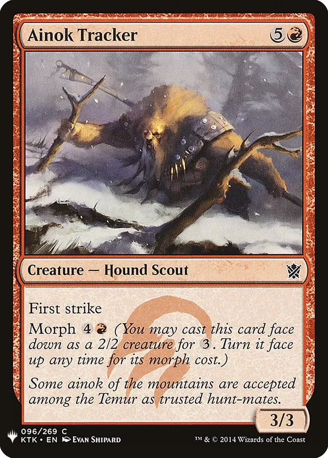 2020 The List Ainok Tracker common #KTK-96 common card image