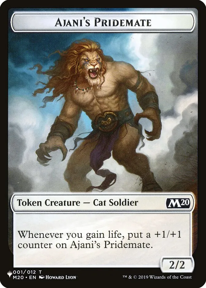 2020 The List Ajani's Pridemate uncommon #WAR-4 uncommon card image