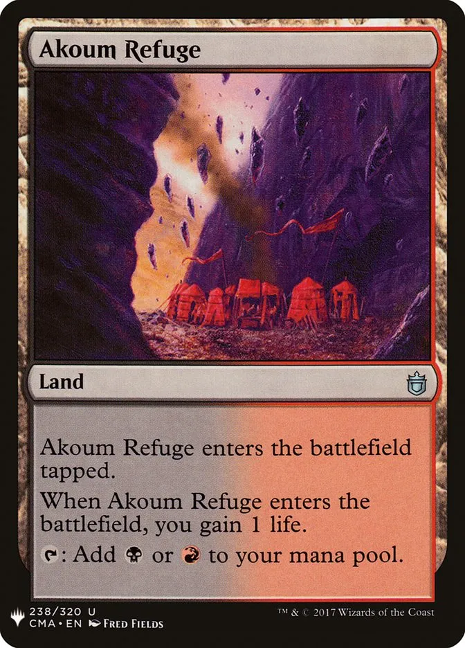 2020 The List Akoum Refuge #CMA-238 uncommon card image