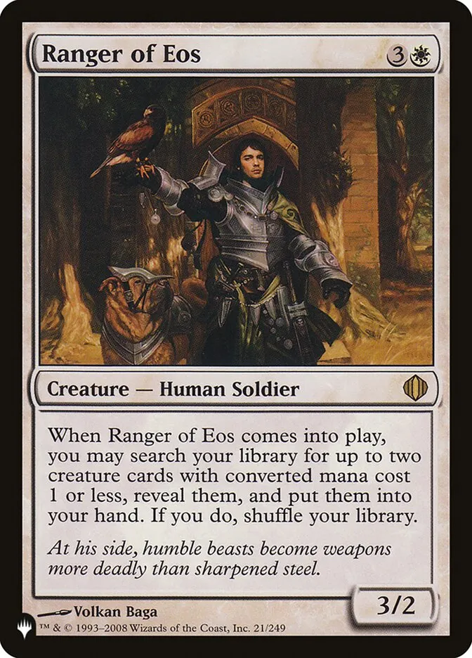 2020 The List Ranger of Eos #ALA-21 rare card image