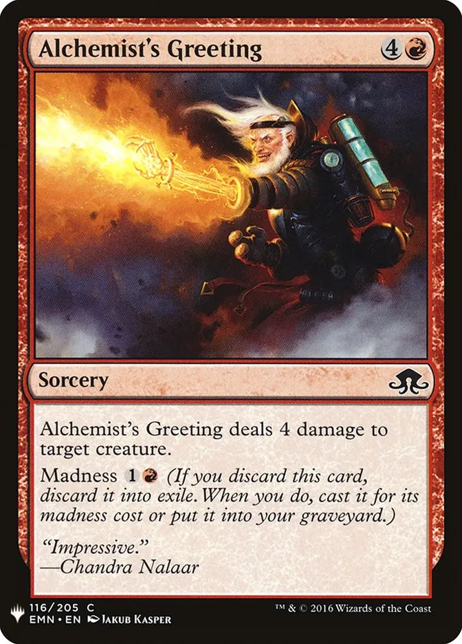 2020 The List Alchemist's Greeting #EMN-116 common card image