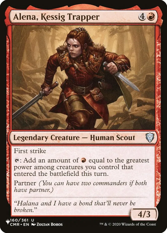 2020 The List Alena, Kessig Trapper #CMR-160 uncommon card image