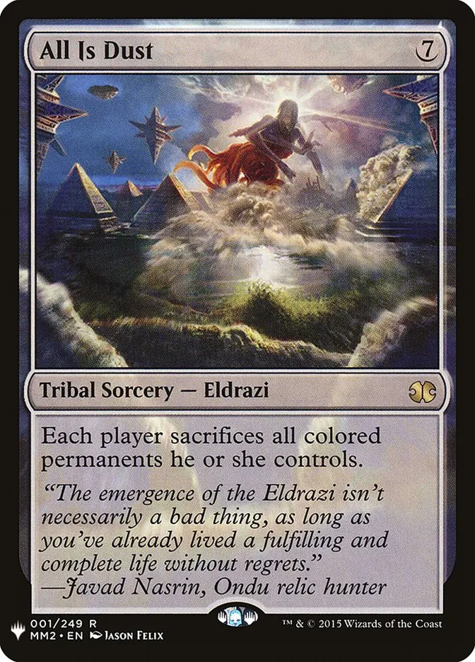 2020 The List All Is Dust #MM2-1 rare card image