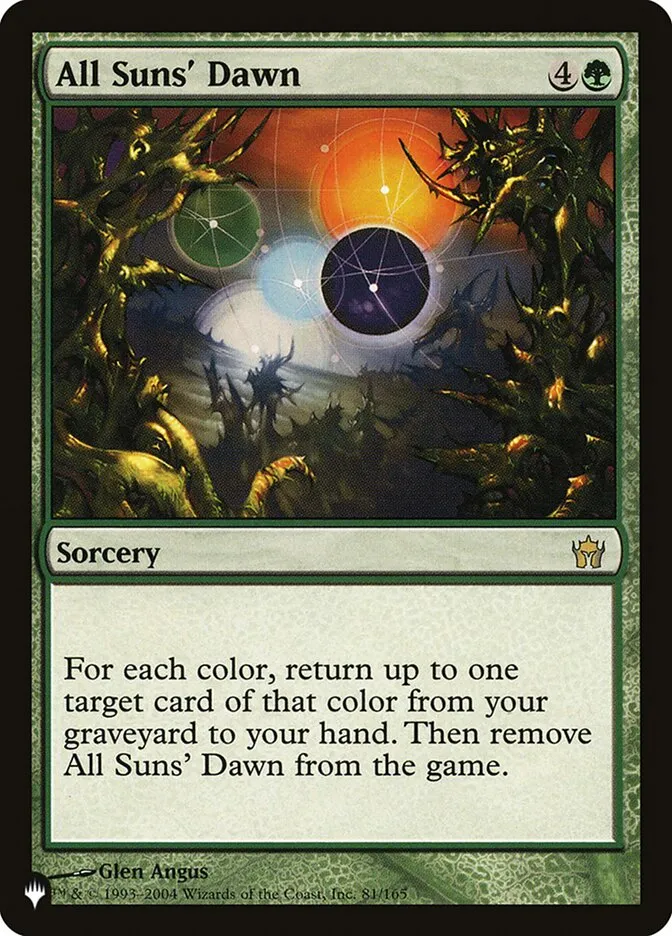2020 The List All Suns' Dawn #5DN-81 rare card image