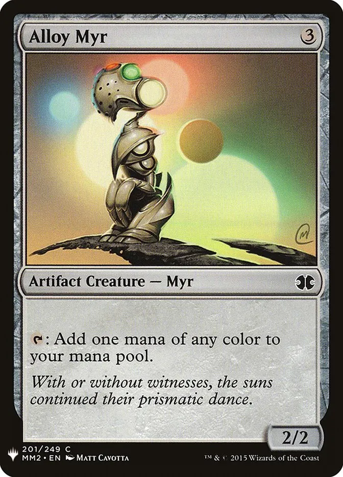 2020 The List Alloy Myr #MM2-201 common card image