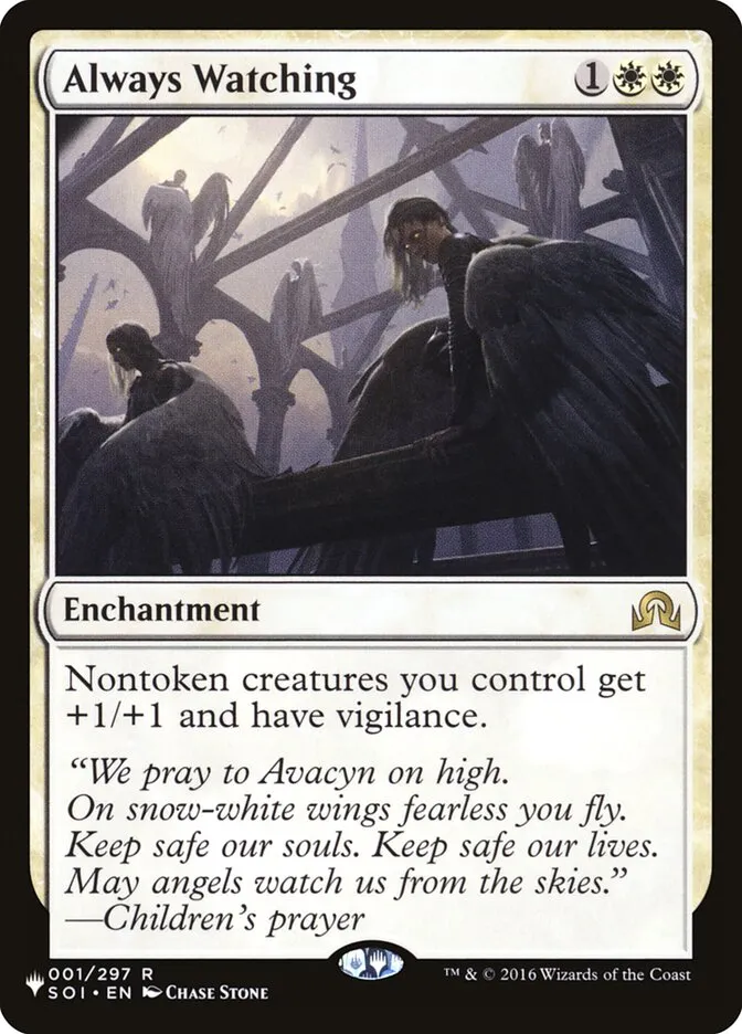 2020 The List Always Watching #SOI-1 rare card image